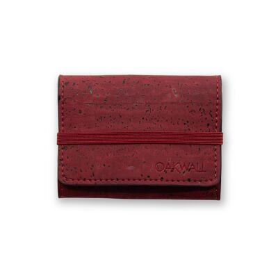 Reverso - Reversible Vegan Wallet - Burgundy & Pale Pink