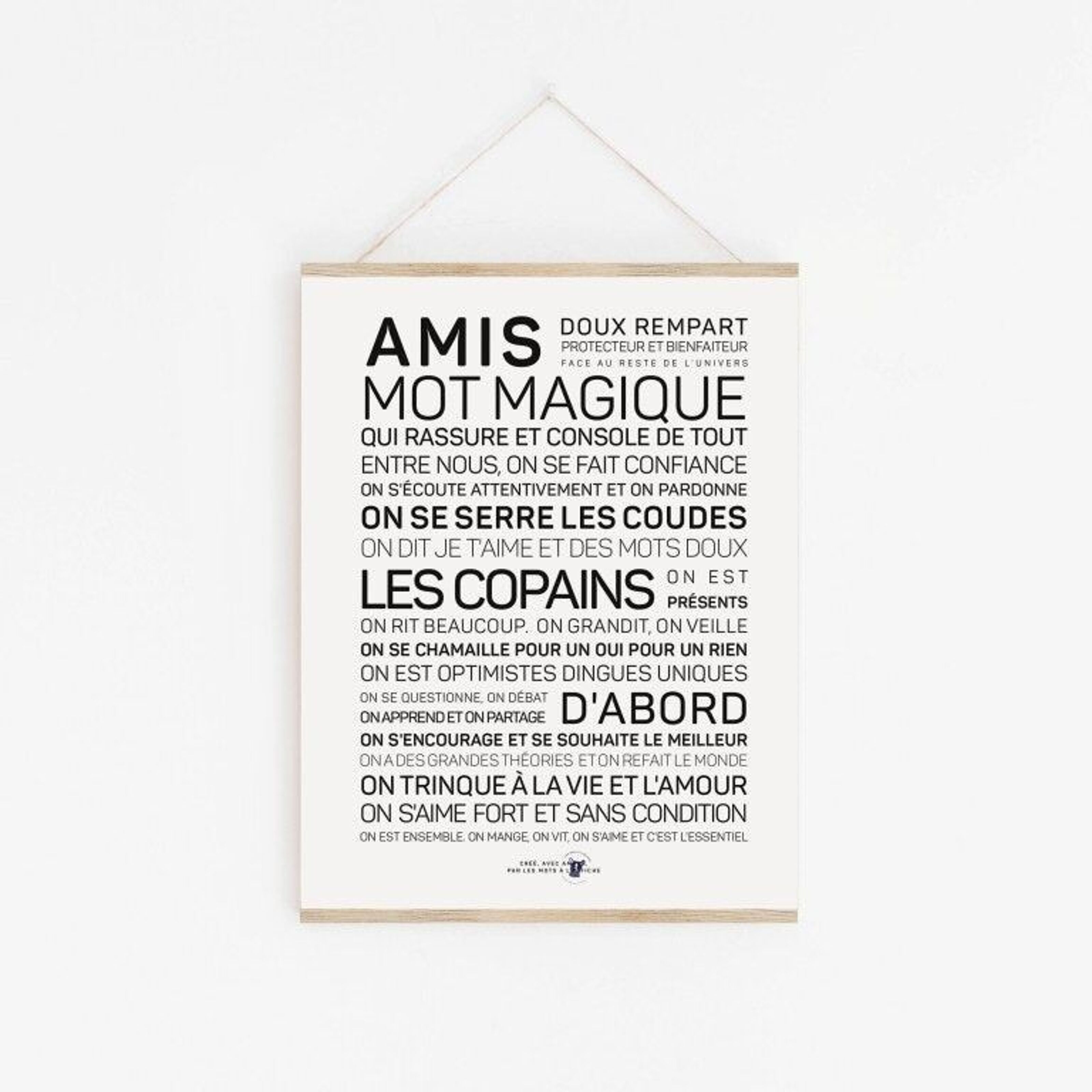 Les Mots Doux Les Mots Doux X Les mots à l'affiche - bracelet - amis