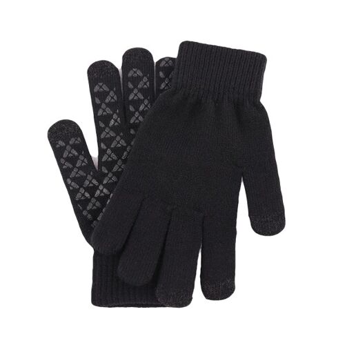 touch screen handschoenen | winter | gebreide handschoenen | zwart