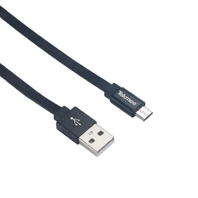 Câble de charge Micro USB/USB - 2m - 1A - noir