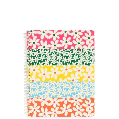rough draft mini notebook, daisies