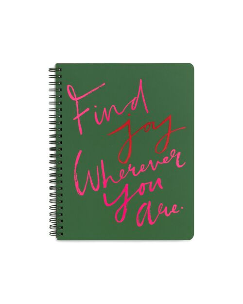 rough draft mini notebook, find joy