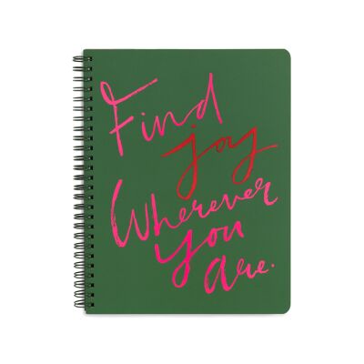rough draft mini notebook, find joy