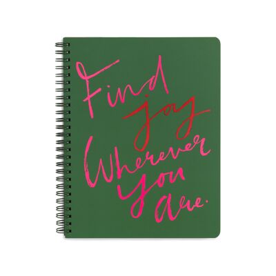borrador mini cuaderno, encuentra alegría