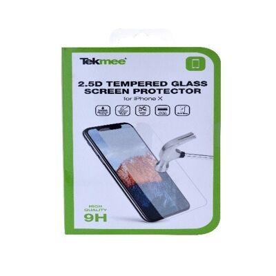 TEKMEE 2.5D GEHÄRTETES GLAS IPHONE X / XS