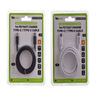 TEKMEE 1M TYPE-C TYPE-C FAST CHARGE CABL