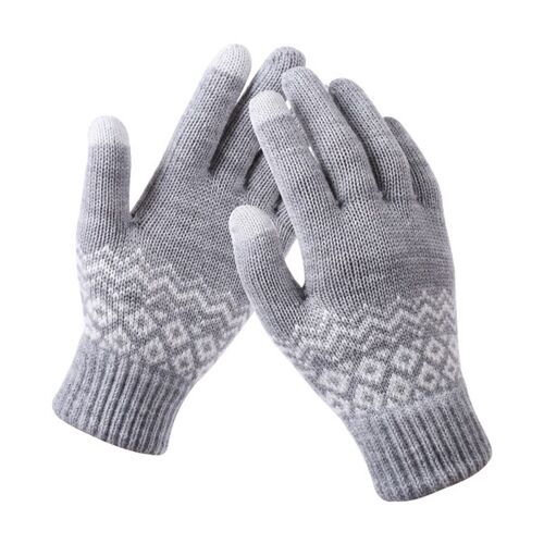 Gebreide handschoenen | wollen handschoenen | Diverse kleuren | grijs