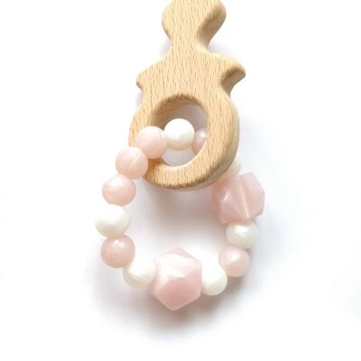 PINK AND WHITE PEARLS TEETHER