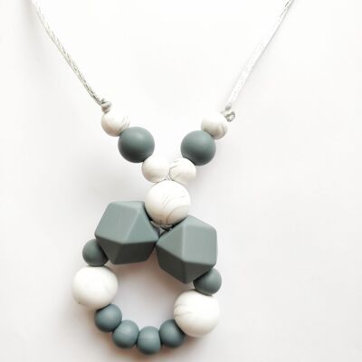 Marble gris collar