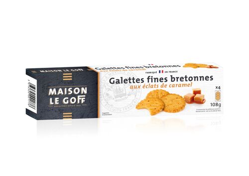 Galettes fines bretonnes aux éclats de caramel