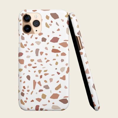 Terrazzo Phone Case Hard Cover Glossy