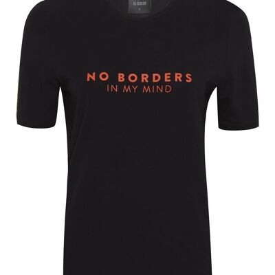T-Shirt Alma Borders - Schwarz