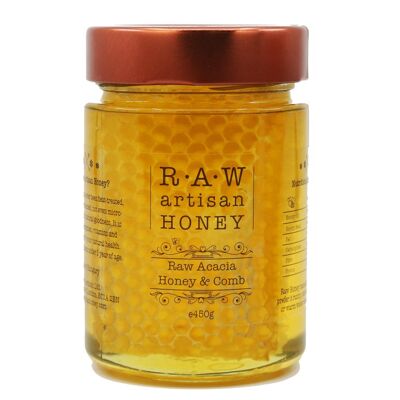 Raw Acacia Honey & Comb