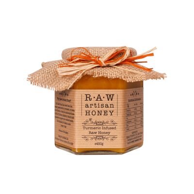 Turmeric Infused Raw Honey - 450g