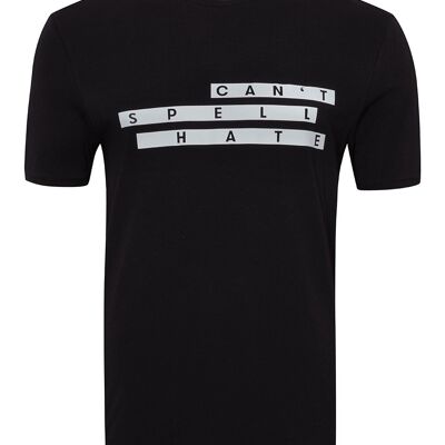 T-Shirt Davin No Hate - Schwarz