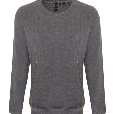 Raglan Sweater Ando - Grey Melange