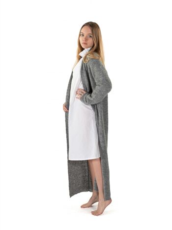 Gilet long Usva gris 3