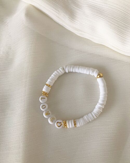 Bracelet Heishi LOVE