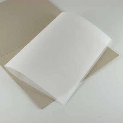 50 transparente Einlegeblätter 29 x 20,8 cm