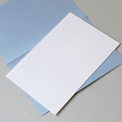 100 recycled white insert sheets 14.5 x 10.1 cm
