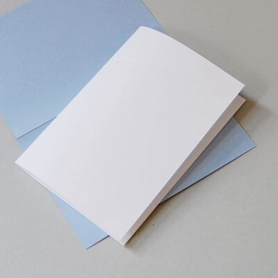 100 recycled white insert sheets 14.5 x 20.3 cm