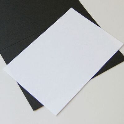 100 natural white insert sheets 16.3 x 11.2 cm (Munken Lynx 90 g / qm)