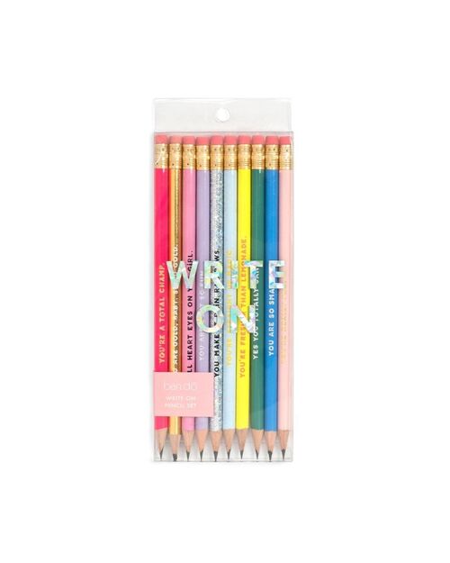 write on pencil set, compliments