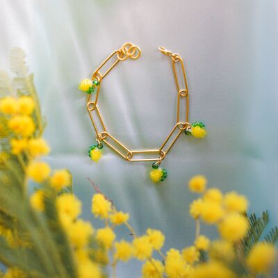 Lemon chain bracelet