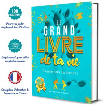 Le Grand Livre de ta Vie : un livre cadeau à compléter pour raconter son histoire et ses souvenirs. 2