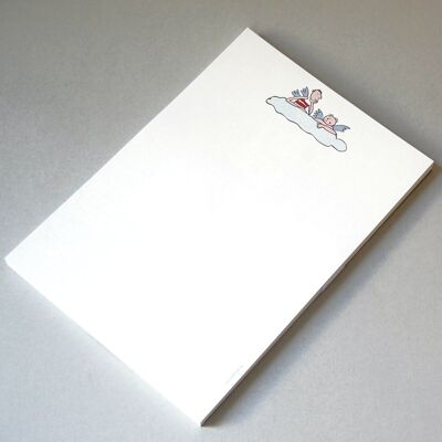 100 sheets of Christmas stationery: two angels