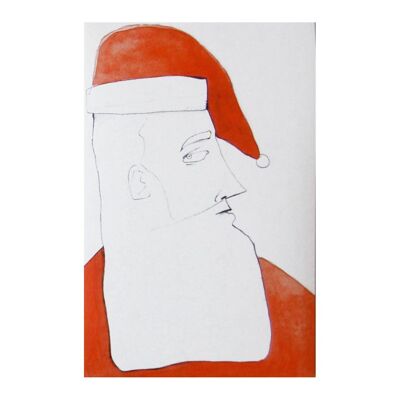Santa Claus head sticker