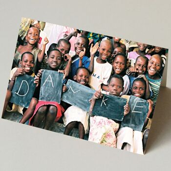 10 cartes de charité pour les Burundikids e.v.: Merci (avec enveloppes blanches) 2