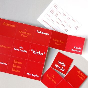 10 cartes de Noël rouges avec enveloppes blanches : trouvez des paires 1