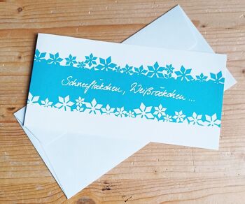 10 cartes de Noël avec enveloppes : Flocons de neige... 1