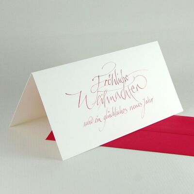 10 Christmas cards with envelope: Merry Christmas...