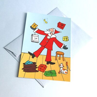 10 tarjetas de Adviento recicladas con sobres
