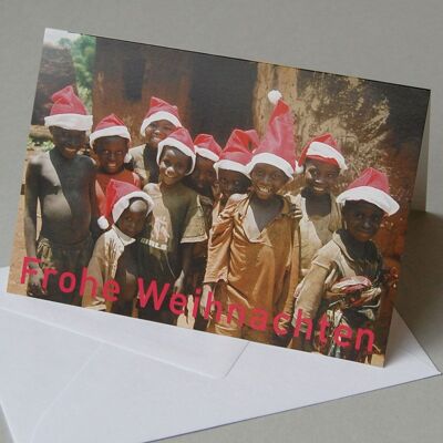 10 cartoline natalizie di beneficenza con busta: bambini