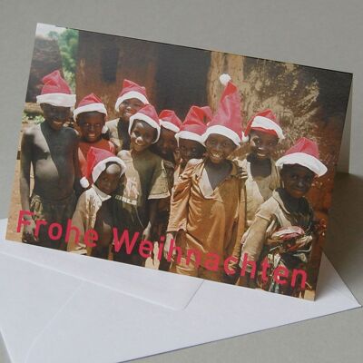 10 charity Christmas cards with envelopes: children