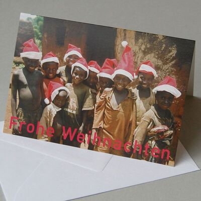 Set de 10 Tarjetas Navideñas Solidarias con Sobres: Infantiles