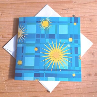 10 square Christmas cards with envelopes