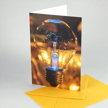 10 cartes de vœux / Cartes de Noël avec enveloppes : ampoule 1