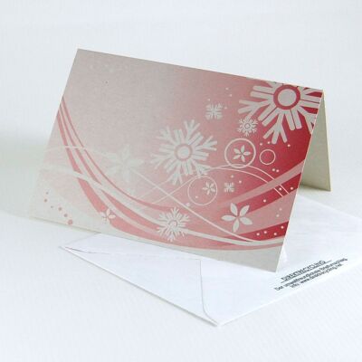10 Christmas cards with direct recycling envelopes