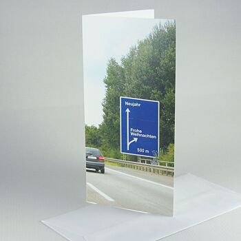 10 cartes de Noël avec enveloppes : prochaine sortie d'autoroute... 1