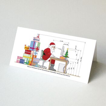 10 cartes de Noël avec enveloppe : Lieu de travail du Père Noël 1