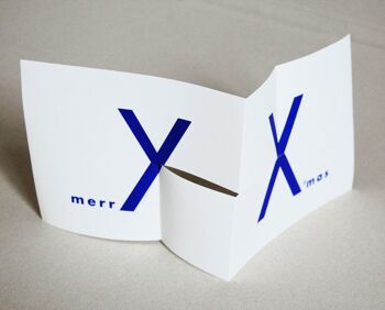 10 cartes de Noël avec enveloppes : merrY X'mas 2