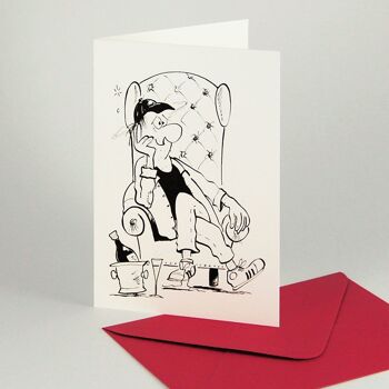 10 cartes amusantes pour s'excuser, Nouvel An... (avec enveloppes rouges) 1
