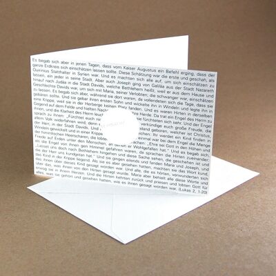 10 Christmas cards with Bible text: STILLE (with white envelopes)