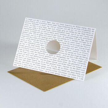 10 cartes de Noël chrétiennes avec enveloppes : SILENCE (on souhaite) 1