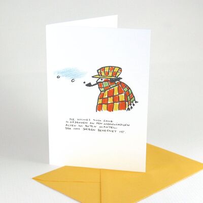 10 Christmas cards with yellow envelopes: Sherlock Holmes