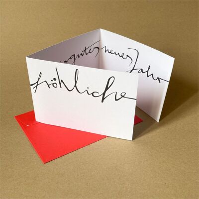 10 Christmas cards with envelopes: Merry Christmas...